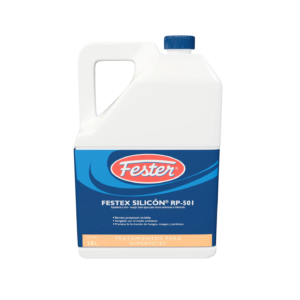 Envase de plástico blanco de 3.8 litros de repelente Festex Silicón RP-501 para muros