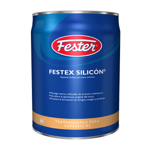 Bote de 19 litros de repelente Fester Festex Silicón para muros y fachadas exteriores