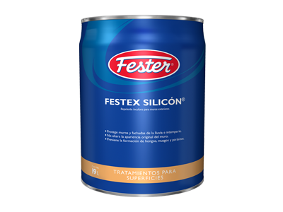 Bote de 19 litros de repelente Fester Festex Silicón para muros y fachadas exteriores