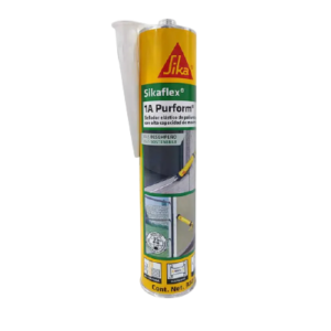 Cartucho de sellador elástico de poliuretano Sikaflex 1A Purform de 300 ml con boquilla aplicadora