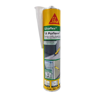 Cartucho de sellador elástico de poliuretano Sikaflex 1A Purform de 300 ml con boquilla aplicadora