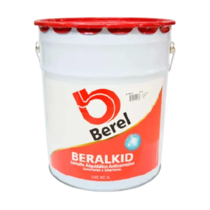Cubeta de 10 litros de esmalte alquidálico anticorrosivo Beralkid de la marca Berel